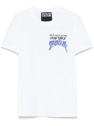 Versace Jeans Couture Logo Tour T-shirt In White