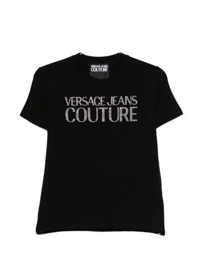 Versace Jeans Couture Logo T-shirt In Black