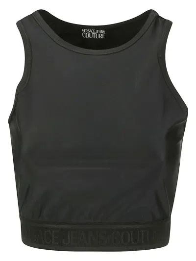 Versace Jeans Couture Top In Black