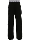 Versace Jeans Couture Logo Trousers In Black