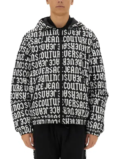 Versace Jeans Couture "logomania" Jacket In Black