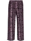 Versace Jeans Couture Logomania Sweatpants In Black