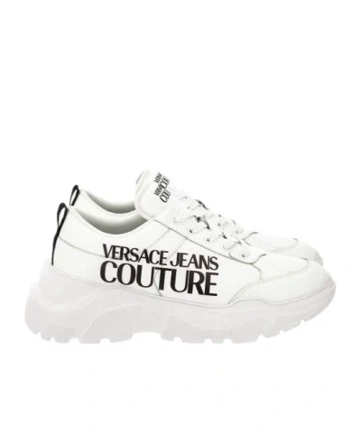 Versace Jeans Couture Logo-printed Chunky Lace-up Sneakers In Multi