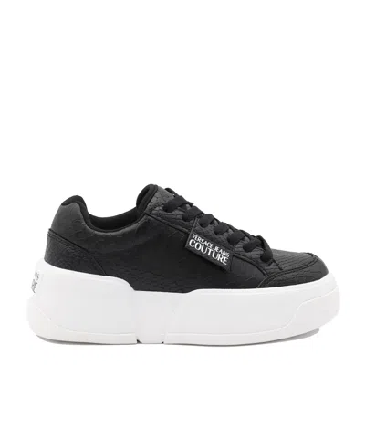 Versace Jeans Couture Logo-tag Printed Chunky Sneakers In Animal Print