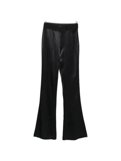 Versace Jeans Couture Logo-waistband Trousers In Black