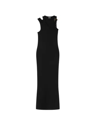Versace Jeans Couture Long Dress In Black