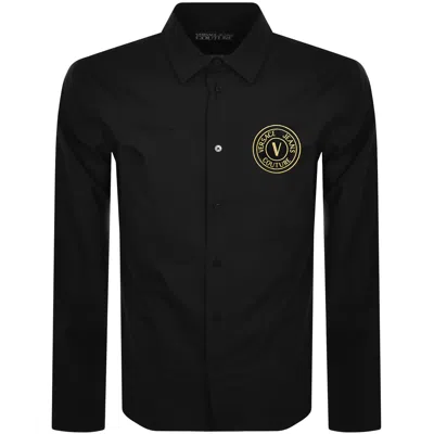 VERSACE JEANS VERSACE JEANS COUTURE LONG SLEEVE SHIRT BLACK