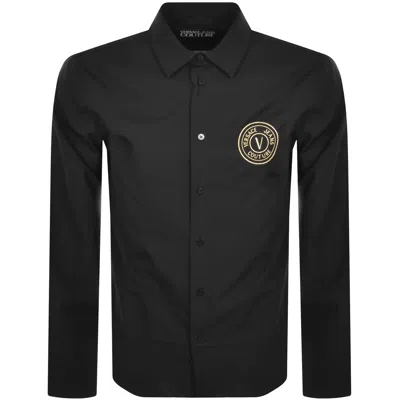 VERSACE JEANS VERSACE JEANS COUTURE LONG SLEEVE SHIRT BLACK