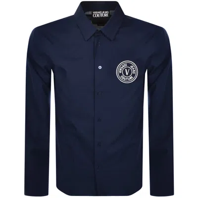 Versace Jeans Couture Long Sleeve Shirt Blue