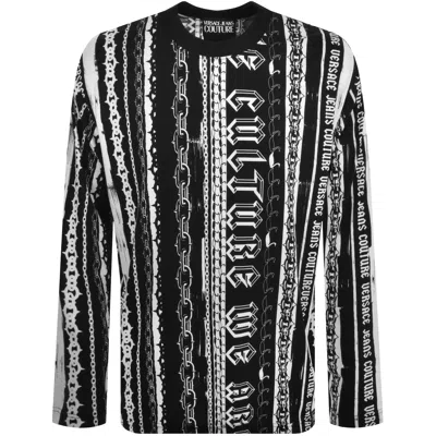 Versace Jeans Couture Long Sleeve T Shirt Black