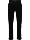 Versace Jeans Couture Black Piece Number Slim Jeans In Schwarz