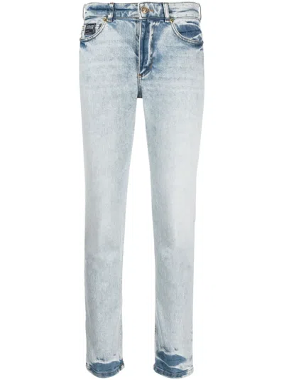 Versace Jeans Couture Low-rise Straight-leg Jeans In Blue