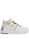 VERSACE JEANS COUTURE VERSACE JEANS COUTURE HIGH-TOP SNEAKERS WITH MATERIALS AND DETAILING
