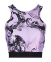 Versace Jeans Couture Magazine-printed Sleeveless Cropped Top