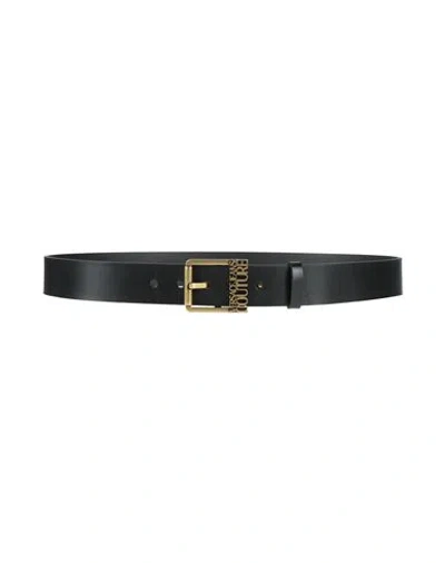 VERSACE JEANS COUTURE VERSACE JEANS COUTURE MAN BELT BLACK SIZE 38 LEATHER