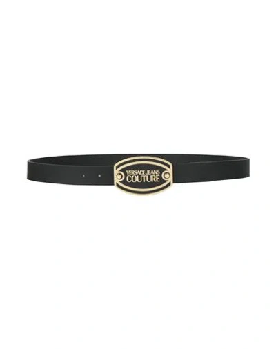 Versace Jeans Couture Man Belt Black Size 39.5 Calfskin