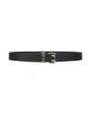 Versace Jeans Couture Man Belt Black Size 39.5 Calfskin In Black