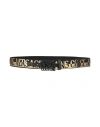 Versace Jeans Couture Man Belt Black Size 39.5 Cotton, Polyethylene, Polyester In Black