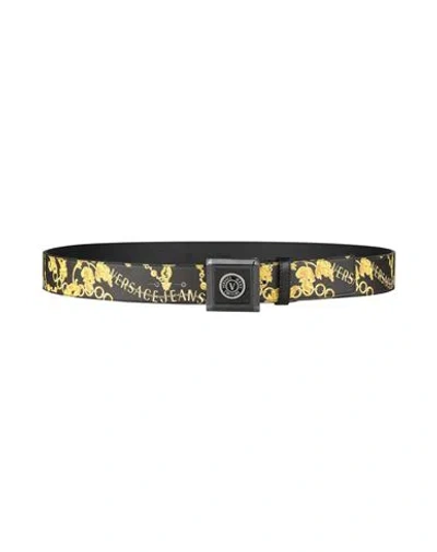 Versace Jeans Couture Man Belt Black Size 39.5 Leather