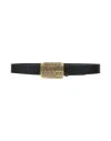 Versace Jeans Couture Man Belt Black Size 39.5 Leather In Black