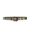 Versace Jeans Couture Man Belt Black Size 39.5 Leather In Multi