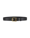 Versace Jeans Couture Man Belt Black Size 39.5 Leather In Black