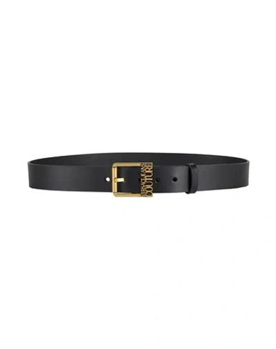Versace Jeans Couture Man Belt Black Size 39.5 Leather