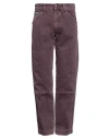 Versace Jeans Couture Man Denim Pants Deep Purple Size 34 Cotton