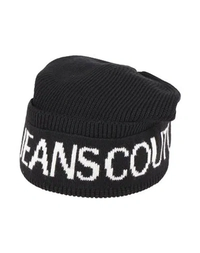 Versace Jeans Couture Man Hat Black Size Onesize Acrylic, Wool