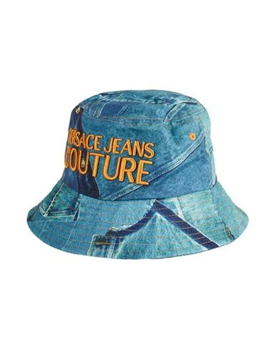 Versace Jeans Couture Man Hat Blue Size L Cotton
