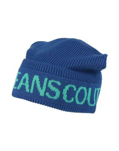 Versace Jeans Couture Man Hat Bright Blue Size Onesize Acrylic, Wool