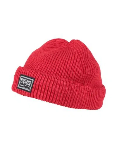 Versace Jeans Couture Man Hat Red Size Onesize Acrylic, Wool