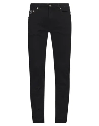 VERSACE JEANS COUTURE VERSACE JEANS COUTURE MAN JEANS BLACK SIZE 33 COTTON, ELASTANE