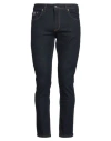 Versace Jeans Couture Logo-patch Straight-leg Jeans In Blue