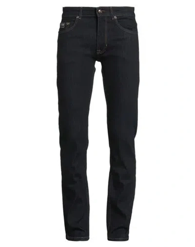 VERSACE JEANS COUTURE VERSACE JEANS COUTURE MAN JEANS BLUE SIZE 35 COTTON, POLYESTER, ELASTANE