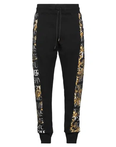 VERSACE JEANS COUTURE VERSACE JEANS COUTURE MAN PANTS BLACK SIZE XL COTTON, ELASTANE