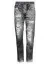 Versace Jeans Couture Man Pants Grey Size 34 Cotton, Elastane In Gray