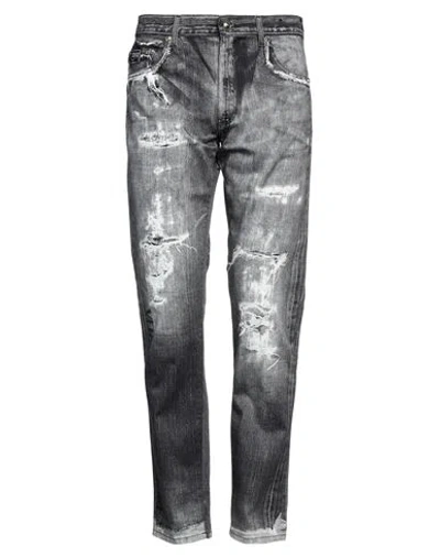 Versace Jeans Couture Man Pants Grey Size 34 Cotton, Elastane