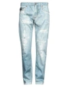 Versace Jeans Couture Man Pants Light Blue Size 34 Cotton, Elastane