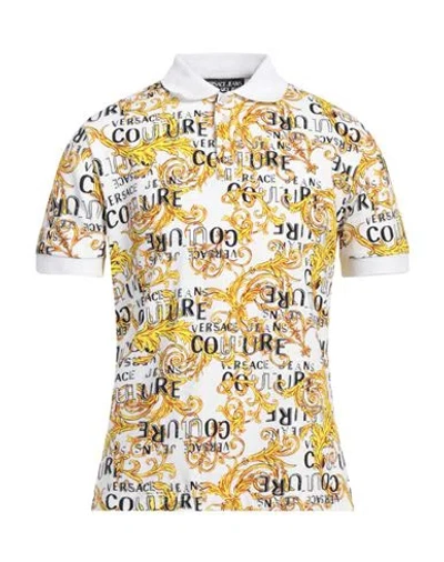 Versace Jeans Couture Logo Couture Polo T-shirt In White