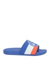 Versace Jeans Couture Man Sandals Blue Size 8 Rubber In Blue