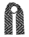 Versace Jeans Couture Man Scarf Black Size - Acrylic, Wool In Black