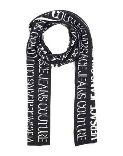 Versace Jeans Couture Man Scarf Black Size - Acrylic, Wool