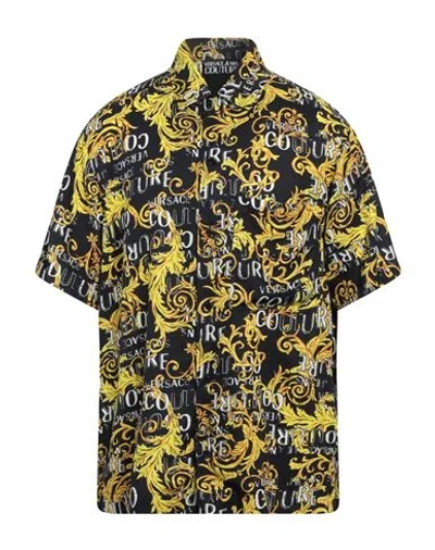 VERSACE JEANS COUTURE VERSACE JEANS COUTURE MAN SHIRT BLACK SIZE 36 VISCOSE 