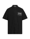 Versace Jeans Couture Man Shirt Black Size 48 Cotton