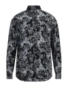 Versace Jeans Couture Man Shirt Steel Grey Size 48 Viscose