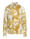 Versace Jeans Couture Man Shirt White Size 40 Viscose In White
