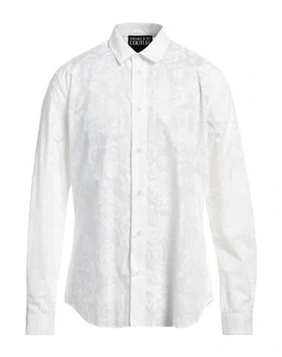 Versace Jeans Couture Man Shirt White Size 44 Cotton