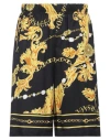 Versace Jeans Couture Chain Couture Bermuda Shorts In Black