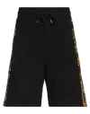 Versace Jeans Couture Man Shorts & Bermuda Shorts Black Size M Cotton, Elastane In Black